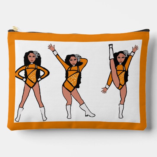 Pochette À Accessoires  Danseuse Diamant Orange  B (Recto)