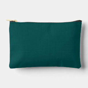 Pochette À Accessoires Dark Teal Solid Color