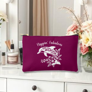 Pochette À Accessoires Dauphin hawaïen Flippin' Fabelle couleur de vin
