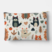 Pochette À Accessoires De mignons amis animaux (Verso)