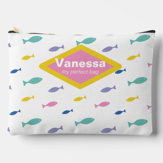 Pochette À Accessoires De mignons petits poissons. (Recto)