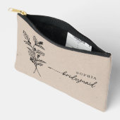 Pochette À Accessoires Décember Mois de naissance Fleur Épouse personnali (Ouvrir)