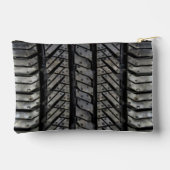 Pochette À Accessoires Décor automobile en caoutchouc de Pneus Noir (Verso)