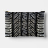 Pochette À Accessoires Décor automobile en caoutchouc de Pneus Noir (Recto)