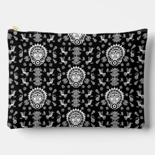 Pochette À Accessoires Décor d'origine artistique aztèque mexicaine