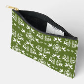 Pochette À Accessoires Décor mexicain Otomi (Ouvrir)
