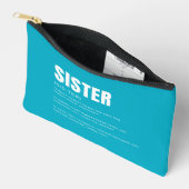 Pochette À Accessoires Définition de sœur drôle et sincère (Ouvrir)