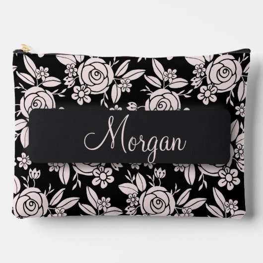 Pochette À Accessoires Delicate Roses Personalized (Recto)