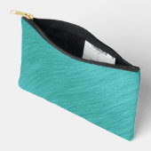 Pochette À Accessoires Délice Turquoise Brossé (Ouvrir)