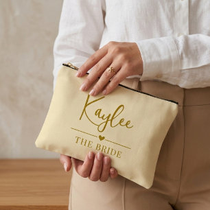 Pochette À Accessoires Demoiselle d'honneur Écriture moderne Robe de ma