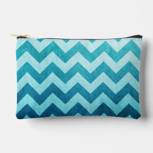 Pochette À Accessoires Denim Chevron par Shirley Taylor