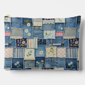 Pochette À Accessoires Denim Patchwork (Recto)