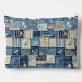 Pochette À Accessoires Denim Patchwork (Verso)