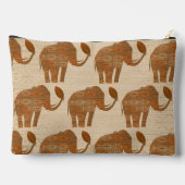 Pochette À Accessoires Design d'art tribal des éléphants (Verso)