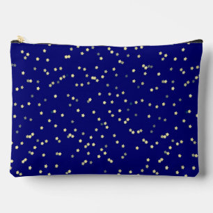 Pochette À Accessoires Design Gold Star sur Blue