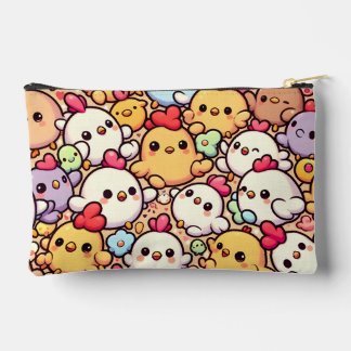 Pochette À Accessoires Design Motif de poulet de Chibi Cute