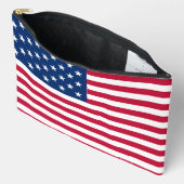 Pochette À Accessoires Dessin de fierté du drapeau américain USA (Ouvrir)