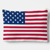 Pochette À Accessoires Dessin de fierté du drapeau américain USA (Verso)