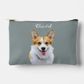 Pochette À Accessoires Dessin personnalisé Welsh Corgi Dog (Recto)