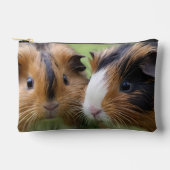 Pochette À Accessoires Deux cochons d'Inde bébé écaille de tortue, (Recto)