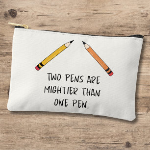 Pochette À Accessoires Deux stylos sont plus puissants qu'un stylo