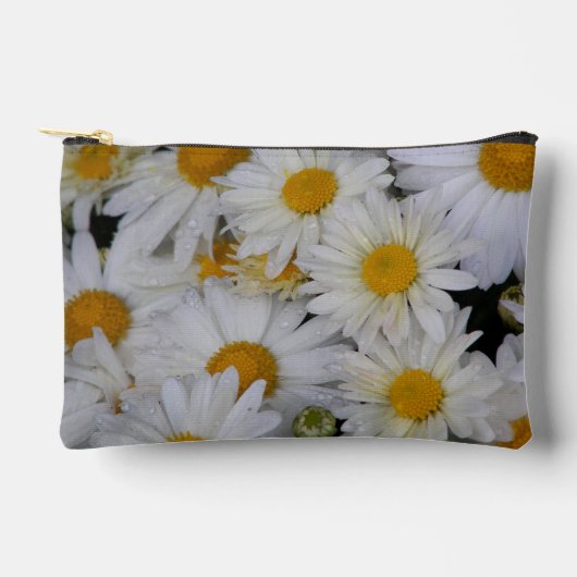 Pochette À Accessoires Dew Bissed White Daisies Floral (Recto)