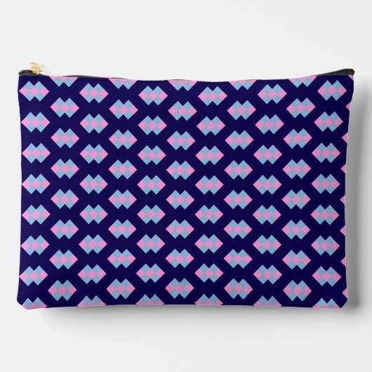 Pochette À Accessoires Diamant Bleu Grand (Recto)