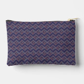 Pochette À Accessoires Diamants Brochés Indigo (Verso)