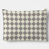 Pochette À Accessoires Diamants crèmes et gris (Verso)