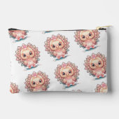Pochette À Accessoires Dinde de Thanksgiving mignonne (Verso)