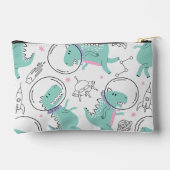 Pochette À Accessoires Dinosaures de l'espace, Dinosaures mignons, Navire (Verso)