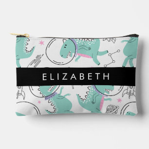 Pochette À Accessoires Dinosaures Spatiaux, Dinosaures Mignons, Étoiles, 