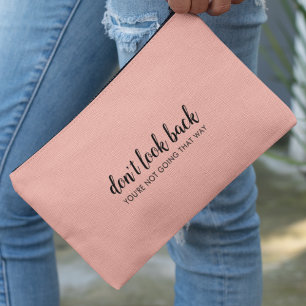 Pochette À Accessoires Don't Look Back   Uplifting Peachy Pink