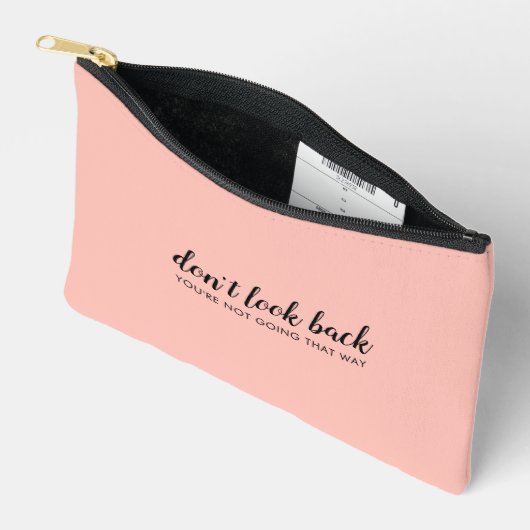 Pochette À Accessoires Don't Look Back | Uplifting Peachy Pink (Ouvrir)