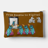 Pochette À Accessoires Doodle Bird to Digital Bird Accessory Pouch (Verso)