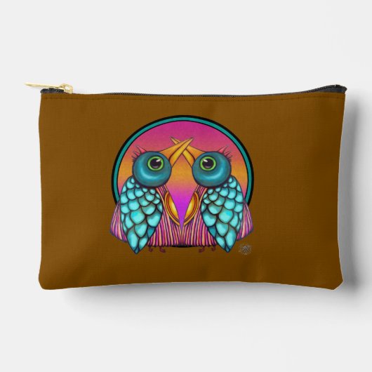 Pochette À Accessoires Doodle Bird to Digital Bird Accessory Pouch (Recto)