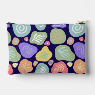 Pochette À Accessoires Doodles de rêve - Boho Nature Vibrant Design Motif