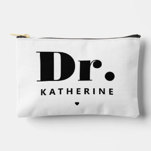 Pochette À Accessoires Dr Bold Typographie personnalisée Docteur Graduati