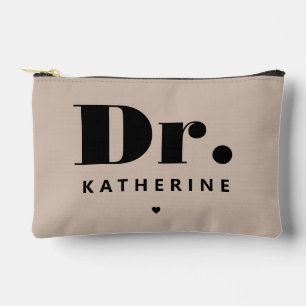 Pochette À Accessoires Dr Bold Typographie personnalisée Docteur Graduati