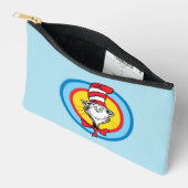 Pochette À Accessoires Dr. Seuss | Graphisme de tête de Chat dans le Chap (Ouvrir)