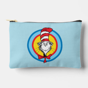 Pochette À Accessoires Dr. Seuss Graphisme de tête de Chat dans le Chap