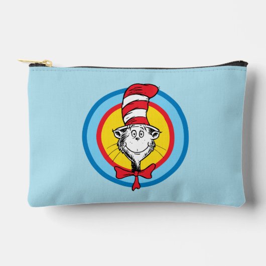 Pochette À Accessoires Dr. Seuss | Graphisme de tête de Chat dans le Chap (Recto)