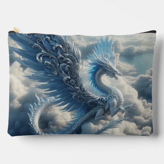 Pochette À Accessoires Dragon superbe entouré de nuages (Recto)