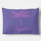 Pochette À Accessoires Dragonfly Imaginaire rose et violet (Verso)