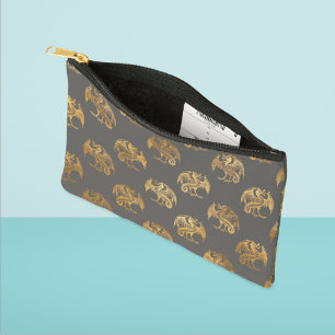 Pochette À Accessoires Dragons d'or