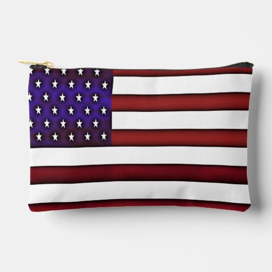 Pochette À Accessoires Drapeau américain moderne en relief (Recto)