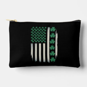 Pochette À Accessoires Drapeau américain Shamrock Jour de la Saint Patric