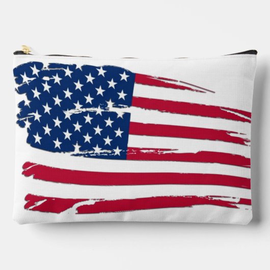 Pochette À Accessoires Drapeau américain tatoué (Recto)
