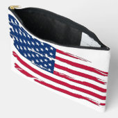 Pochette À Accessoires Drapeau américain tatoué (Ouvrir)