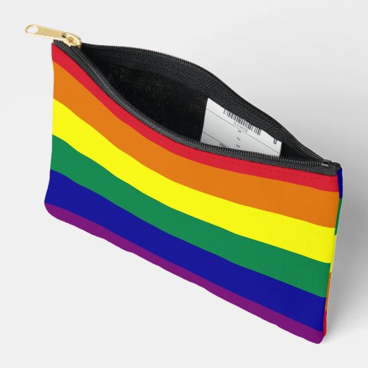Pochette À Accessoires Drapeau arc-en-ciel (Ouvrir)
